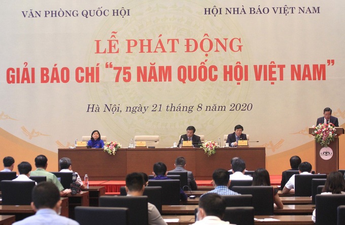 Phát động Giải báo chí “75 năm Quốc hội Việt Nam” - Ảnh 1.