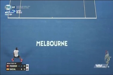 Nadal bẻ game 4 (set 2) trước Federer