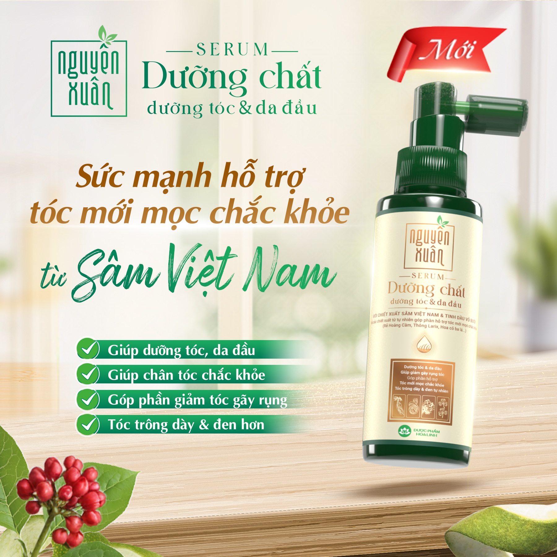 Nguyên Xuân ra mắt serum dưỡng tóc và da đầu, tóc chắc khỏe từ dược liệu - 3