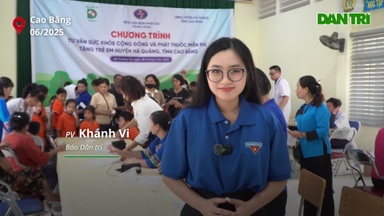Hàng trăm trẻ em vùng biên được khám sàng lọc viêm gan B