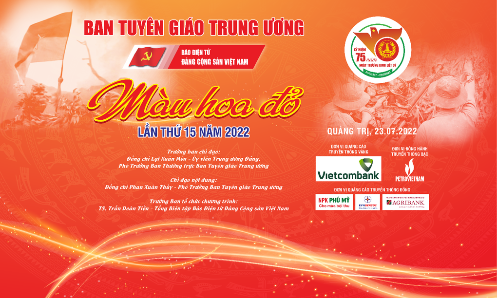 Chương trình Màu hoa đỏ: Tái hiện lịch sử vẻ vang của dân tộc - 1 Chương trình Màu hoa đỏ: Tái hiện lịch sử vẻ vang của dân tộc - 1