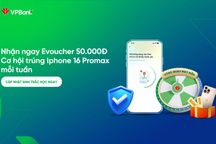 Nhận iPhone 16 Promax khi xác thực sinh trắc học, cập nhật giấy tờ tùy thân tại VPBank