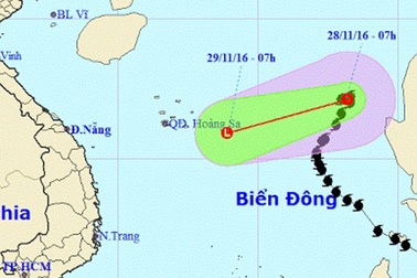 Bão số 9 suy yếu thành áp thấp nhiệt đới
