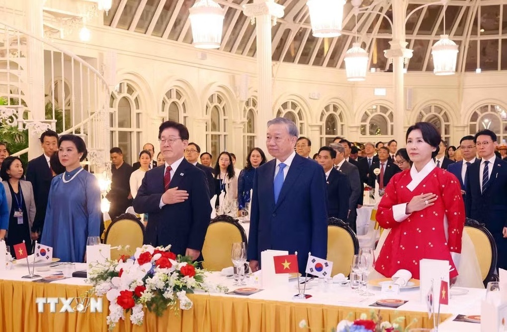 Tổng Bí thư, Chủ tịch nước Tô Lâm chủ trì chiêu đãi Tổng thống Hàn Quốc - 1