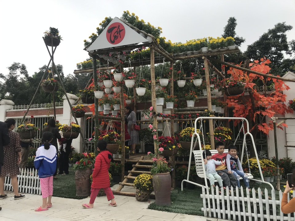 Ấn tượng những đường hoa rực rỡ sắc màu đón Tết ở thành Vinh  - 5