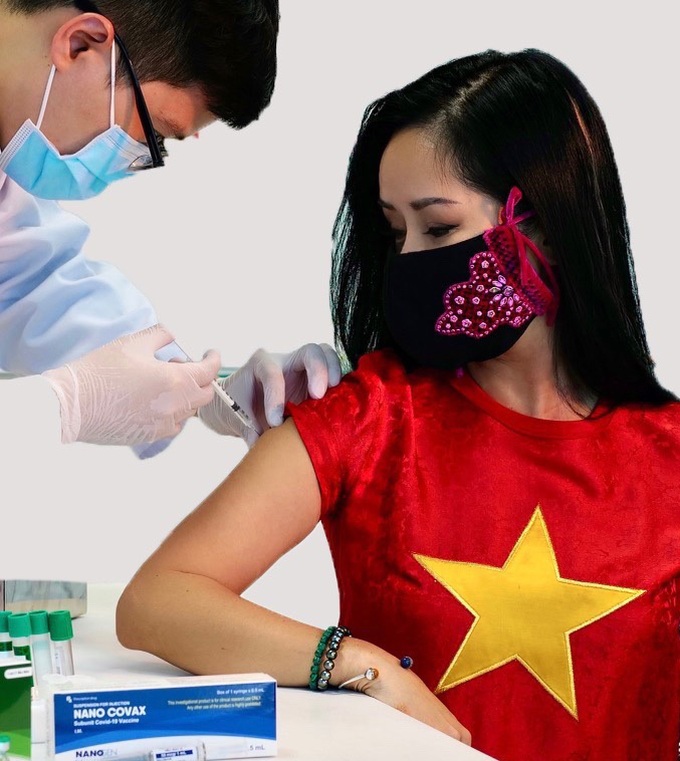 Ca sĩ Hồng Nhung tình nguyện tiêm thử vaccine Nanocovax - Ảnh 1.