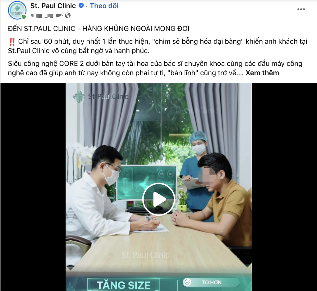 Thanh tra Sở Y tế TPHCM thông tin về phòng khám làm to dài của quý - 2