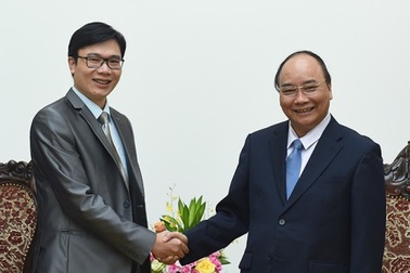 Thủ tướng tiếp GS Nguyễn Đức Khương, Chủ tịch Hội Khoa học và chuyên gia VN tại Pháp