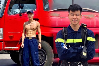"Cực phẩm" lính cứu hỏa Lạng Sơn body 6 múi, thần thái như diễn viên