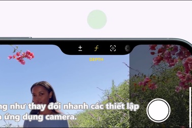 Minh họa cách sử dụng nút điều khiển camera trên iPhone 16