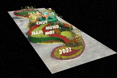 Chiêm ngưỡng toàn cảnh 360⁰ đường hoa Nguyễn Huệ từ xa với công nghệ số hóa