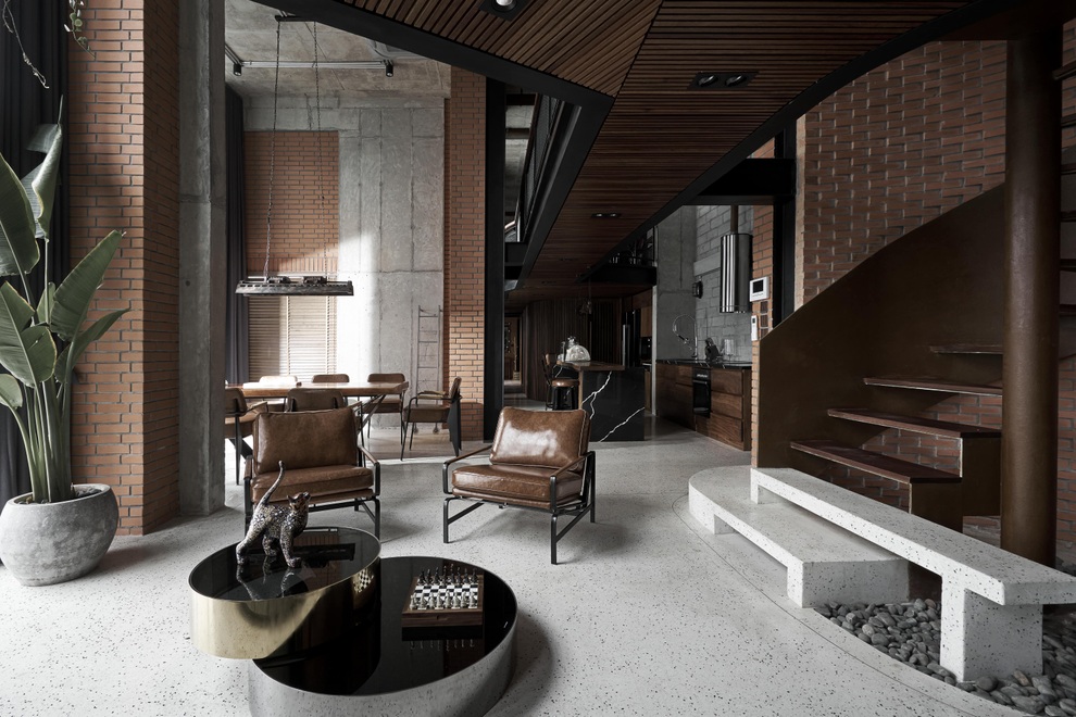 Căn penthouse ven Hà Nội gây choáng với vẻ hầm hố, đậm chất nghệ sĩ - 1 Căn penthouse ven Hà Nội gây choáng với vẻ hầm hố, đậm chất nghệ sĩ - 1