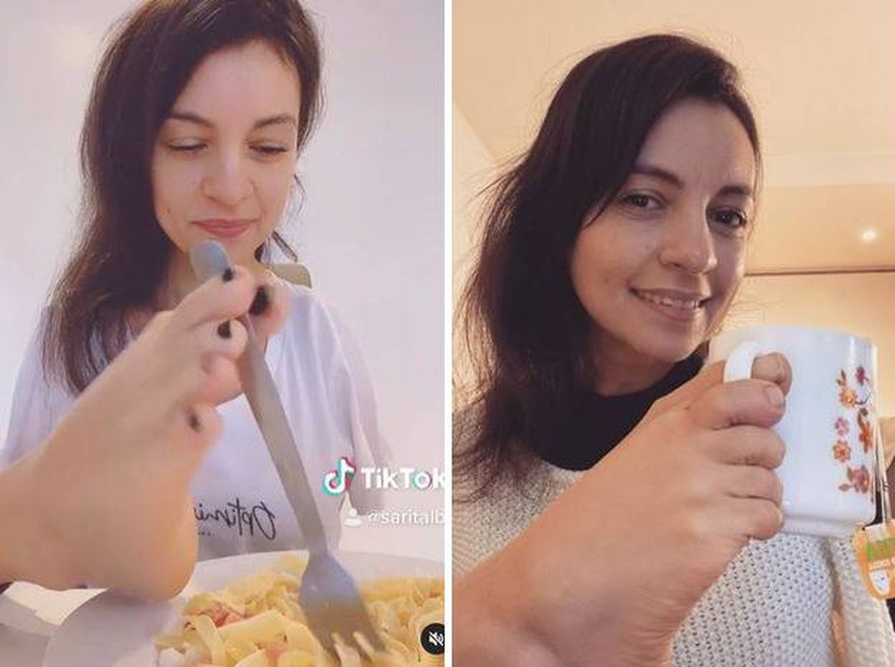 Ngưỡng mộ nghị lực sống của người phụ nữ không tay - 1 Ngưỡng mộ nghị lực sống của người phụ nữ không tay - 1