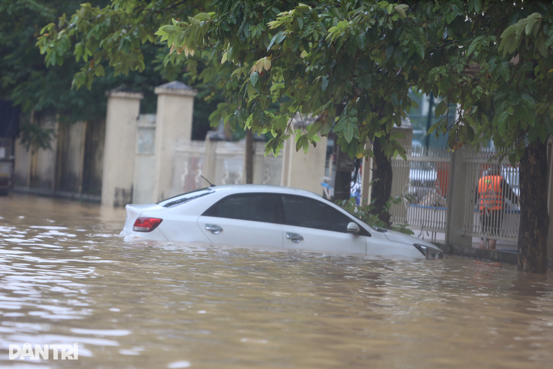 Hàng loạt ô tô xe máy ngập trong biển nước ở Huế, Đà Nẵng - 4