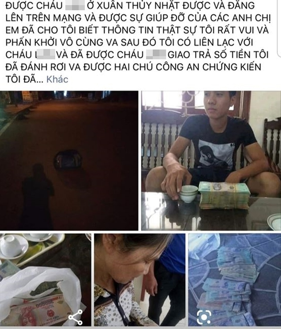 Dựng chuyện “trả lại 136 triệu đồng” để... được nổi tiếng - 2 Dựng chuyện “trả lại 136 triệu đồng” để... được nổi tiếng - 2