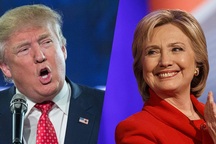 Màn hình ngăn đôi "tố cáo" sự mất bĩnh tĩnh của Trump trong tranh luận trực tiếp