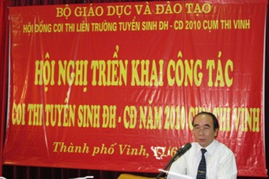 Cụm thi Vinh: Gần 1.400 sinh viên coi thi ĐH, CĐ năm 2010