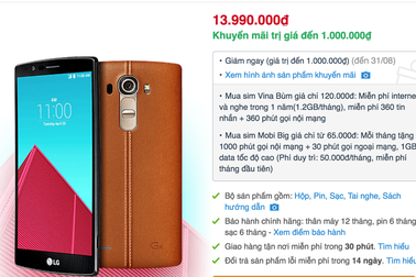 LG G4 chính hãng bất ngờ giảm 2 triệu đồng