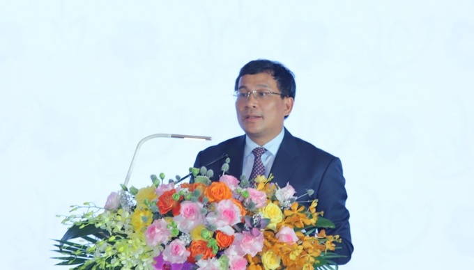Ông Nguyễn Minh Vũ, Thứ trưởng Thường trực Bộ Ngoại giao phát biểu tại hội nghị