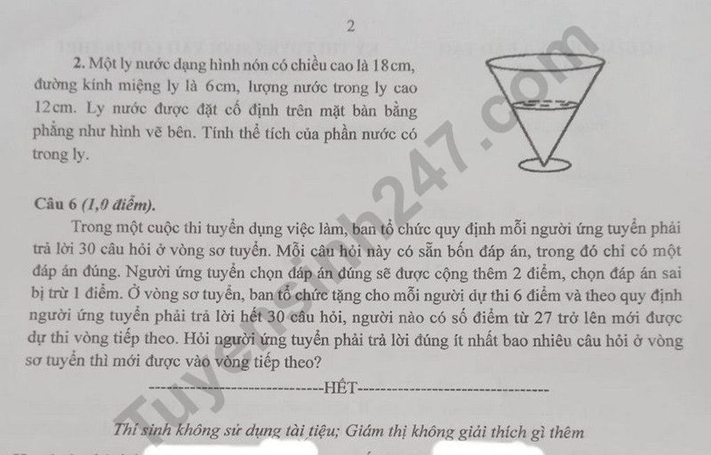 Đề thi và đáp án 3 môn vào lớp 10 tỉnh Bắc Kạn năm 2025 - 12 Đề thi và đáp án 3 môn vào lớp 10 tỉnh Bắc Kạn năm 2025 - 12