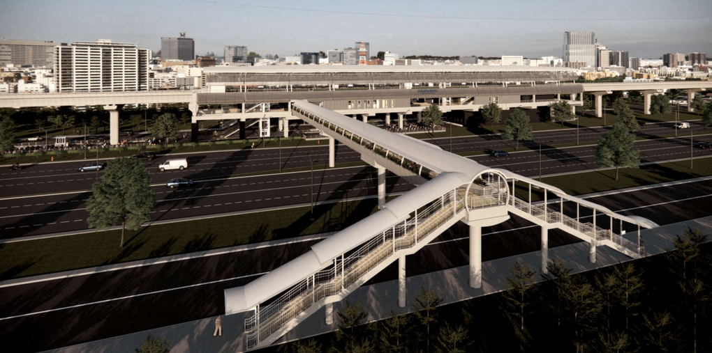 Cầu bộ hành dọc metro Bến Thành - Suối Tiên được chú trọng làm mái che - 1 Cầu bộ hành dọc metro Bến Thành - Suối Tiên được chú trọng làm mái che - 1