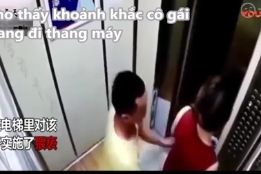 Đi thang máy một mình, cô gái bị "yêu râu xanh" giở trò biến thái