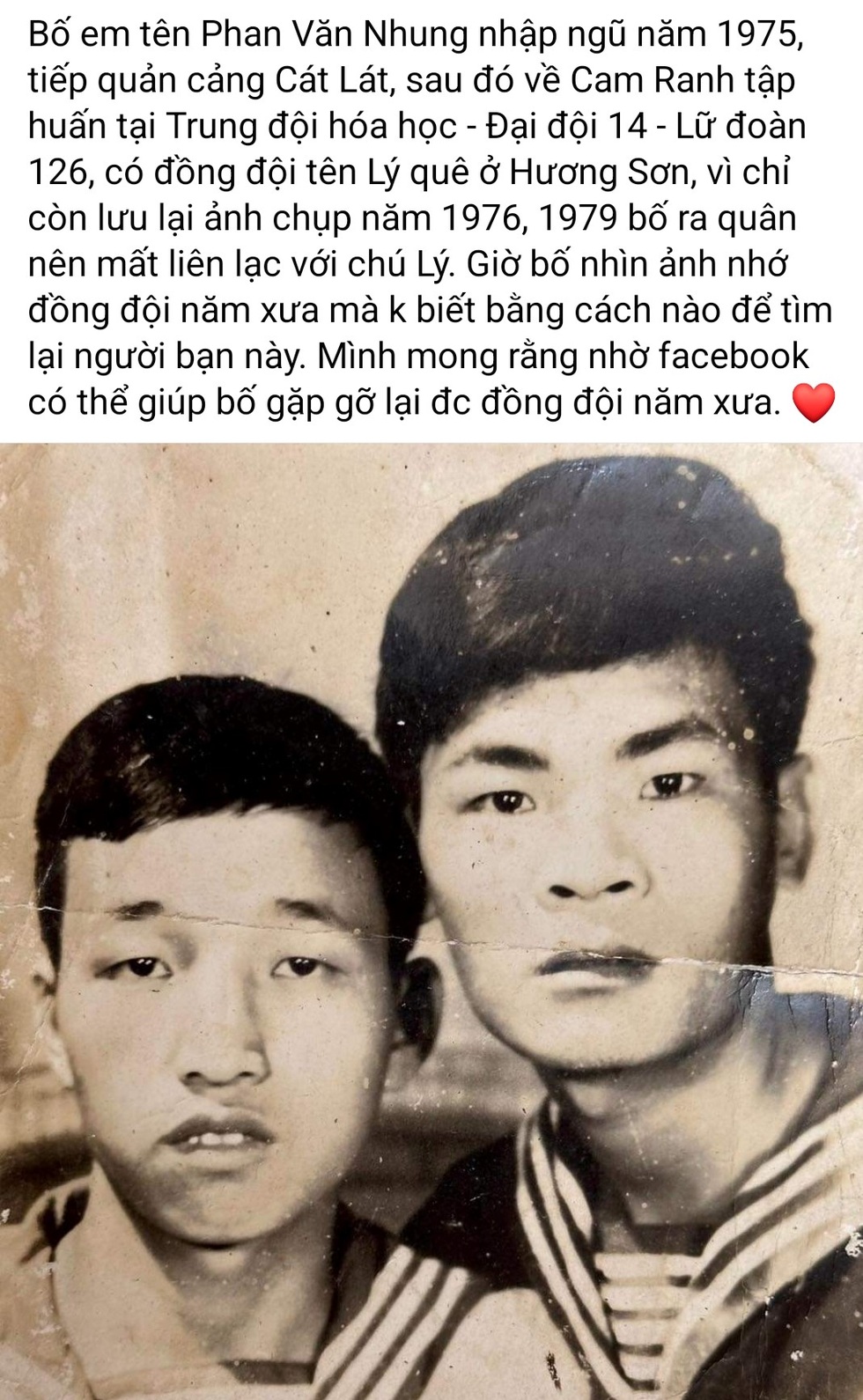 49 năm xa cách, 2 cựu binh vỡ òa cảm xúc vì tìm thấy nhau trên Facebook - 1 49 năm xa cách, 2 cựu binh vỡ òa cảm xúc vì tìm thấy nhau trên Facebook - 1
