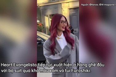 Nữ triệu phú Philippines gây chú ý khi xuất hiện tại show của nhà mốt Kenzo