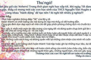 Những bài tập Tết 'kỳ lạ' khiến học sinh thích thú