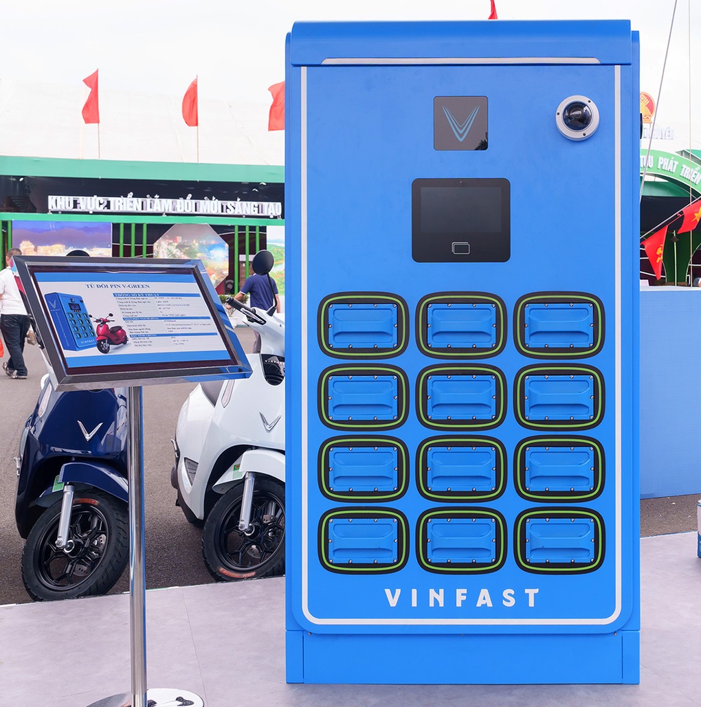 V-Green triển khai mô hình nhượng quyền tủ đổi pin xe máy điện - 1 V-Green triển khai mô hình nhượng quyền tủ đổi pin xe máy điện - 1