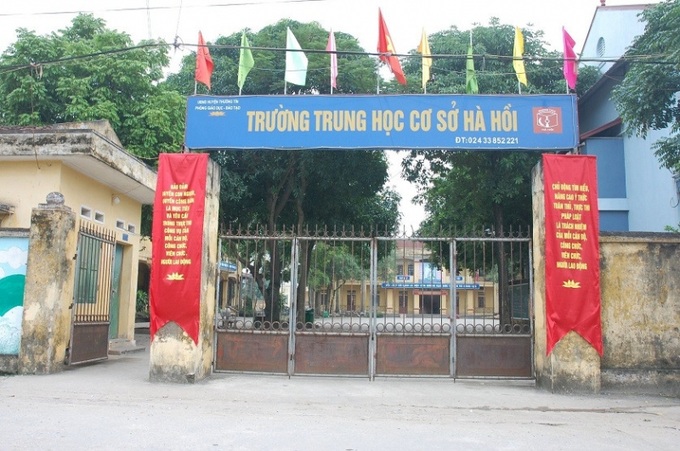 Trường THCS Hà Hồi, huyện Thường Tín, TP. Hà Nội.