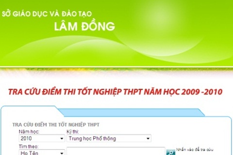 23 tỉnh đưa điểm thi tốt nghiệp THPT lên mạng 