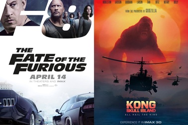 Không gì cản bước “Fast & Furious 8”; “Kong” cán đích lý tưởng