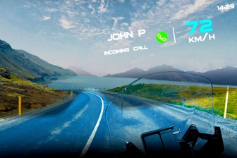 Mũ bảo hiểm hiển thị thông tin như màn HUD của ô tô