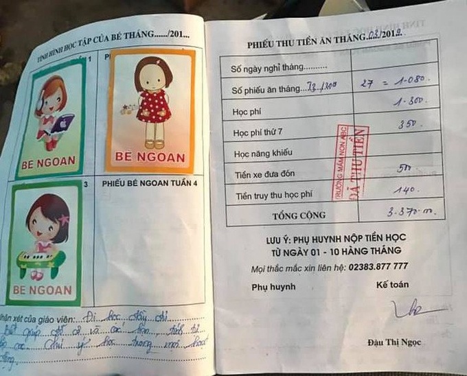 Vụ bé 5 tuổi bị đuổi học vì nợ tiền học phí: Bố cháu bé đến trường đe dọa và buộc kế toán đóng dấu dù không đóng tiền - Ảnh 5. Vụ bé 5 tuổi bị đuổi học vì nợ tiền học phí: Bố cháu bé đến trường đe dọa và buộc kế toán đóng dấu dù không đóng tiền - Ảnh 5.