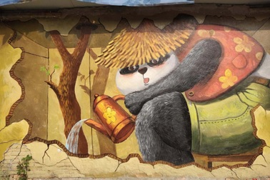 "Lột xác" cho con hẻm cũ vì người yêu sợ bóng tối