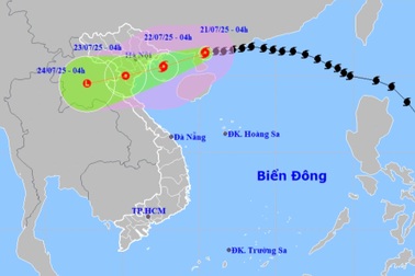 Bão Wipha giảm 3 cấp, dự báo mạnh lên khi vào đất liền Quảng Ninh - Nghệ An