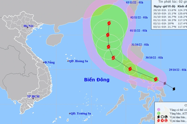 Bão Nalgae giật cấp 12 sắp đi vào Biển Đông
