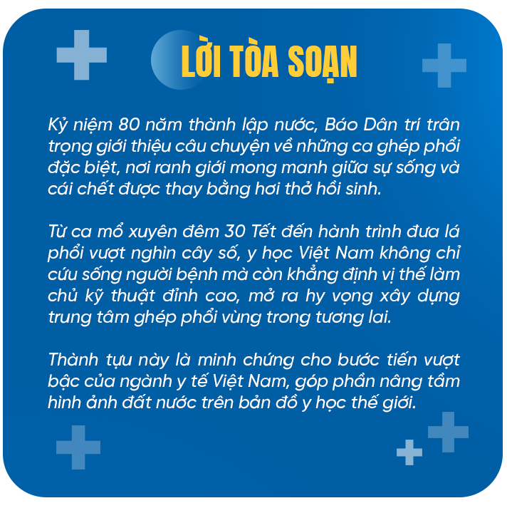 Những ca ghép phổi đặc biệt: Dấu ấn y học Việt Nam vươn tầm quốc tế - 1