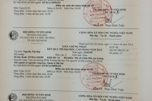 Hàng trăm giấy chứng nhận kết quả thi bị in sai