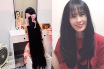 Cô gái cắt tóc nuôi 15 năm tặng bệnh nhân ung thư, dân mạng thả "bão like"
