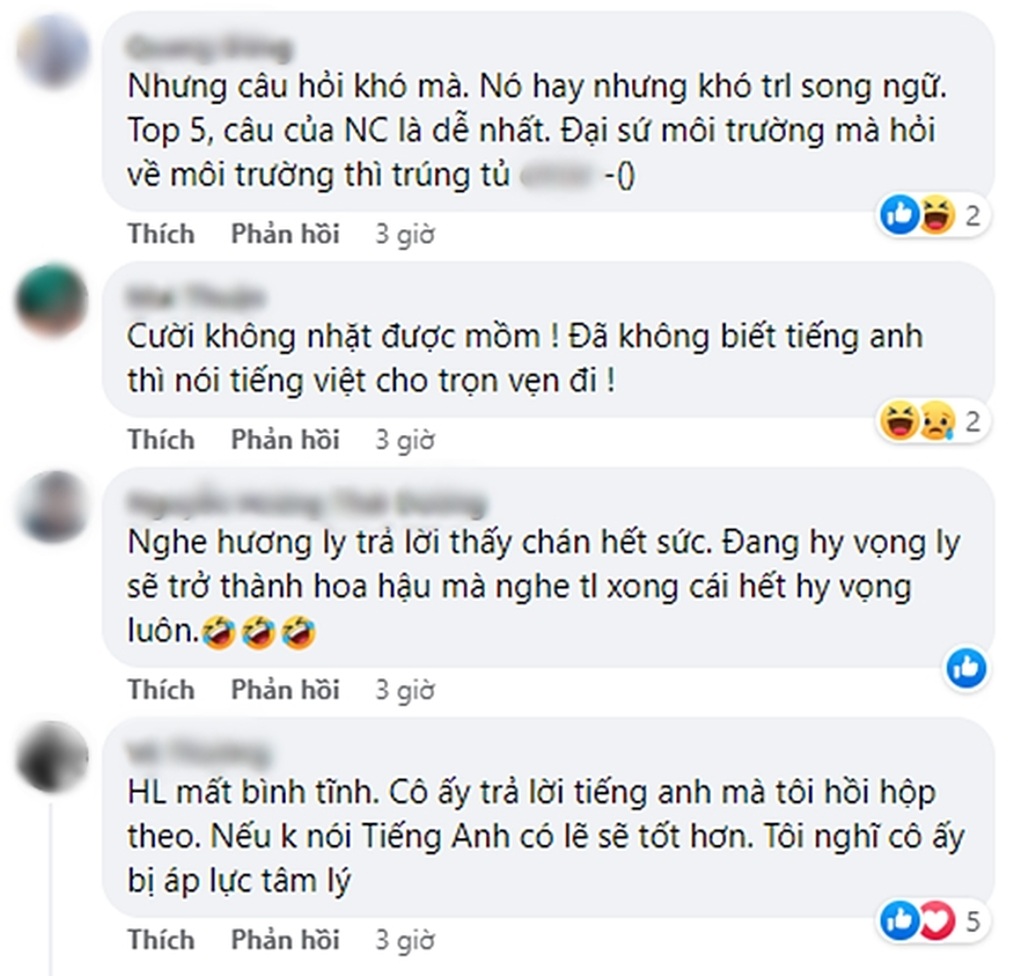 Ngán ngẩm việc người đẹp nói tiếng Anh ở chung kết Hoa hậu Hoàn vũ Việt Nam - 5 Ngán ngẩm việc người đẹp nói tiếng Anh ở chung kết Hoa hậu Hoàn vũ Việt Nam - 5
