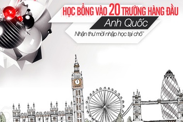 Học bổng vào 20 trường hàng đầu Anh quốc