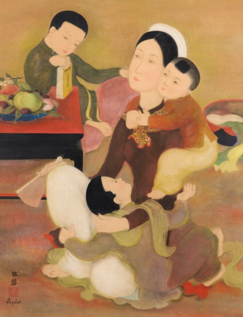 13 siêu phẩm hội họa Việt đắt giá nhất trên thị trường đấu giá quốc tế - 13 13 siêu phẩm hội họa Việt đắt giá nhất trên thị trường đấu giá quốc tế - 13