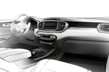 Hé lộ hình ảnh nội thất xe Kia Sorento thế hệ mới
