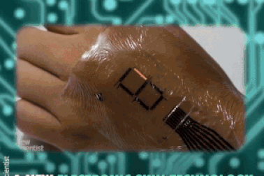 Loại da điện tử mới có thể giúp tích hợp cả một chiếc máy tính lên cơ thể người