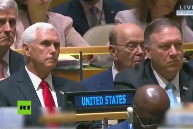 Bộ trưởng Mỹ ngủ gật khi ông Trump phát biểu tại Liên Hợp Quốc