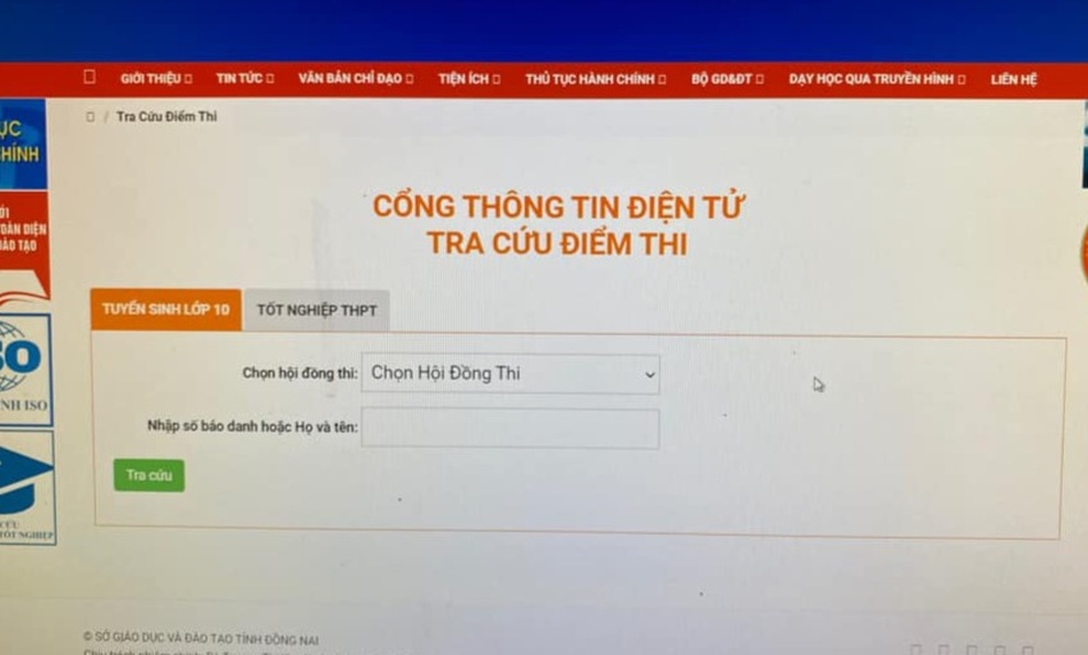 Đồng Nai công bố điểm thi vào lớp 10, website của Sở GD-ĐT quá tải - 1 Đồng Nai công bố điểm thi vào lớp 10, website của Sở GD-ĐT quá tải - 1