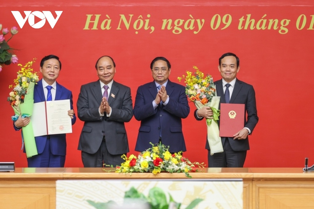 Công bố quyết định bổ nhiệm 2 Phó Thủ tướng Trần Hồng Hà, Trần Lưu Quang - 1 Công bố quyết định bổ nhiệm 2 Phó Thủ tướng Trần Hồng Hà, Trần Lưu Quang - 1