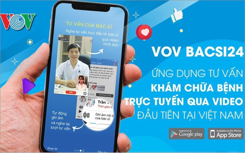 VOV Bacsi24- ứng dụng khám bệnh giúp gỡ rối cho F1, F2 thời dịch Covid-19 - 1 VOV Bacsi24- ứng dụng khám bệnh giúp gỡ rối cho F1, F2 thời dịch Covid-19 - 1